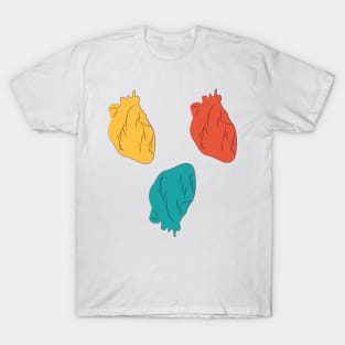 Anatomical Heart Pattern T-Shirt